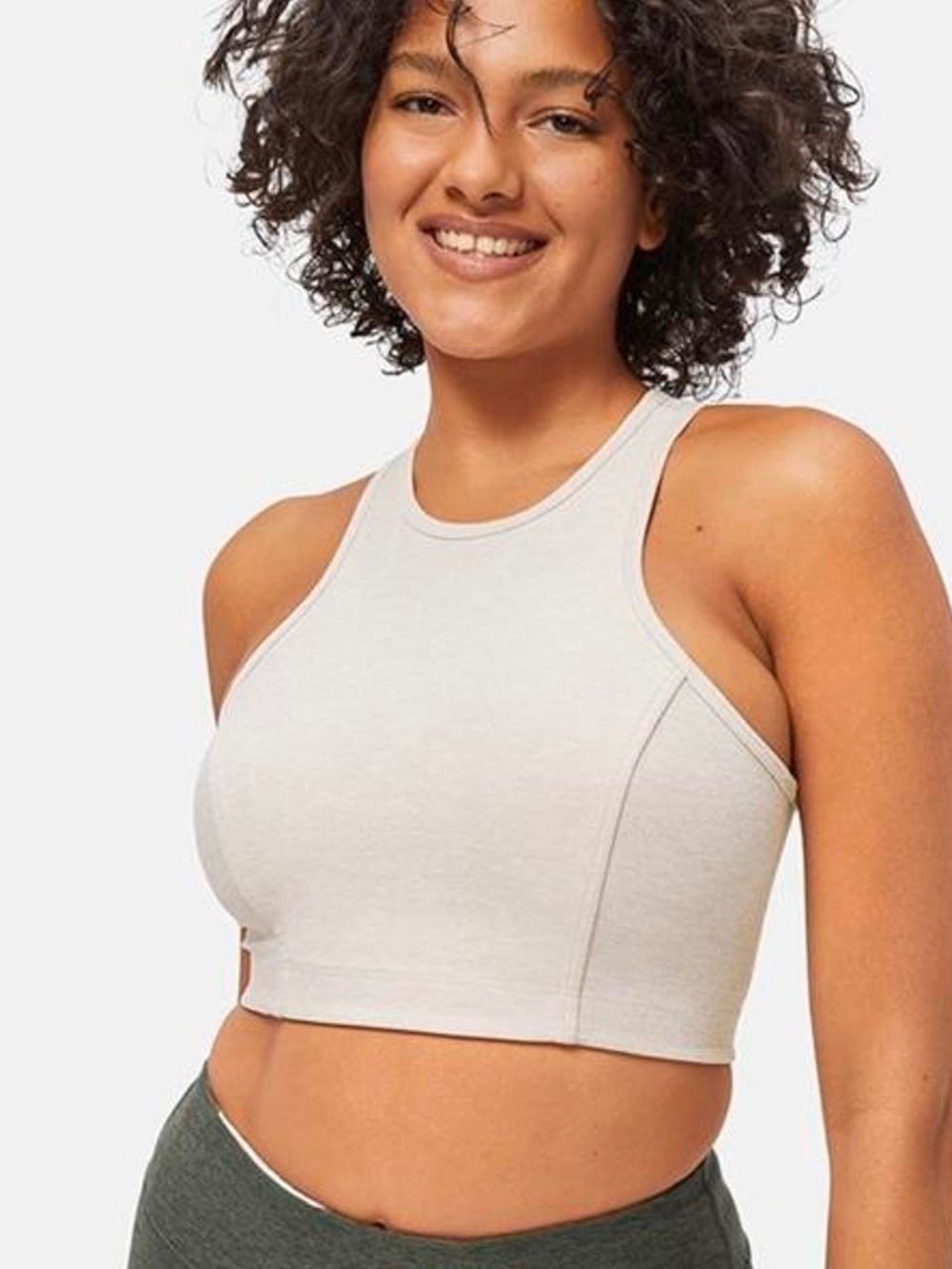 Outdoor Voices Athena Crop Top | Oatmeal